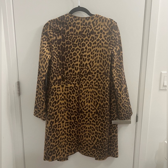 Zara Leopard Print Long Cloak Jacket, Excellent Condition - Picture 3 of 3